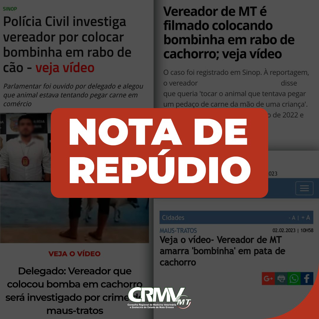 nota de repúdio